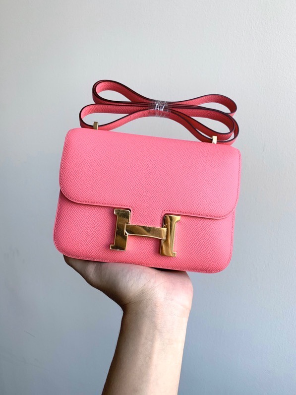 H**mes constance epsom leather-19cm