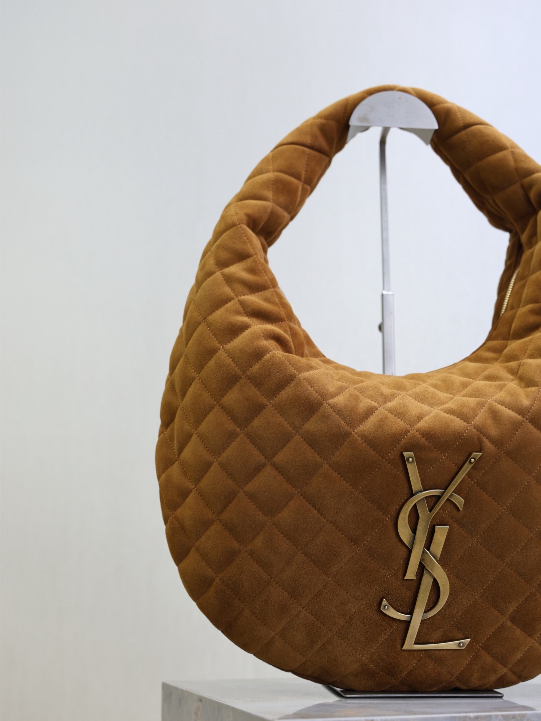 Sa1nt Lau*nt Icare Hobo Bag in Quilted Suede -44*30*7CM