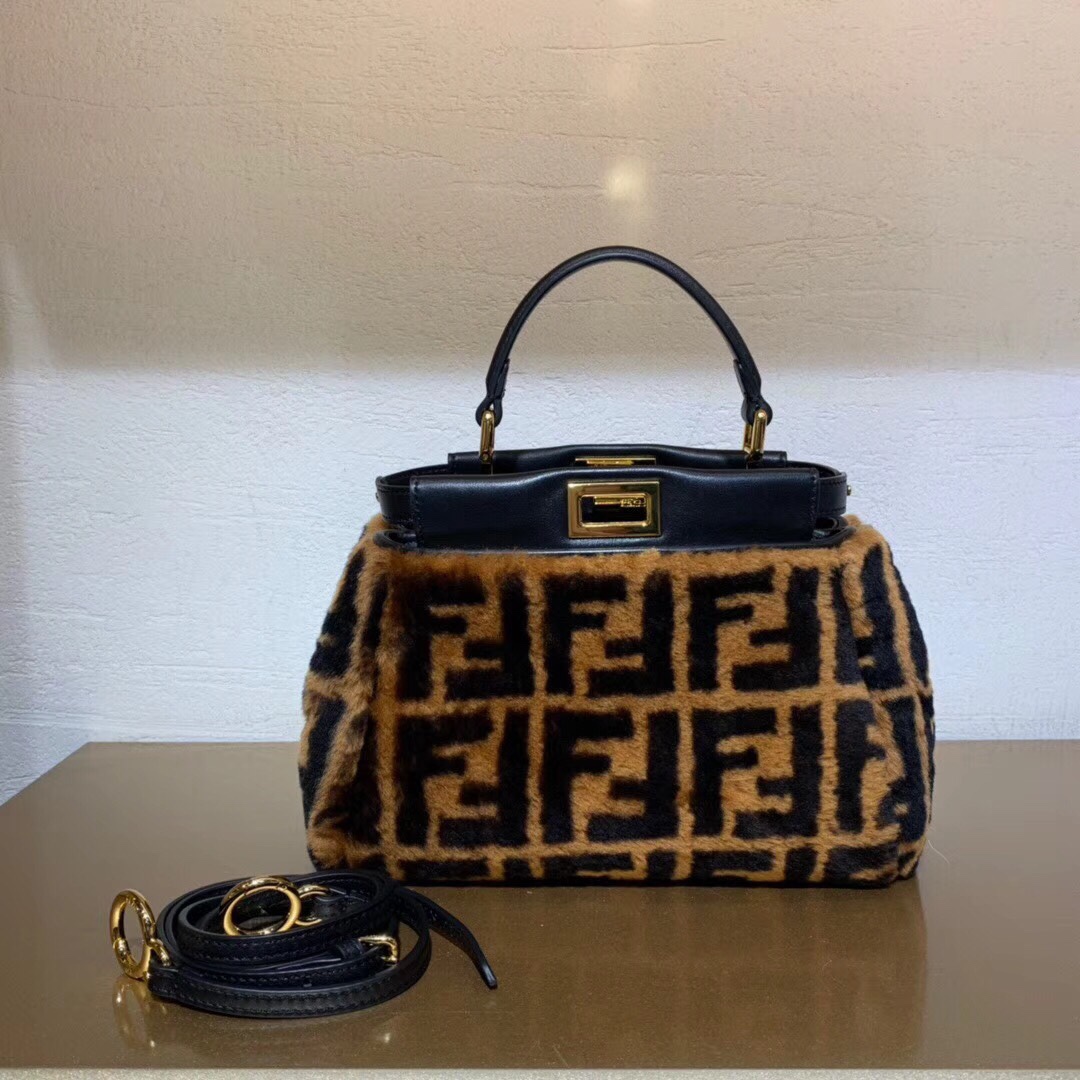 F**di peekaboo handbags-27cm