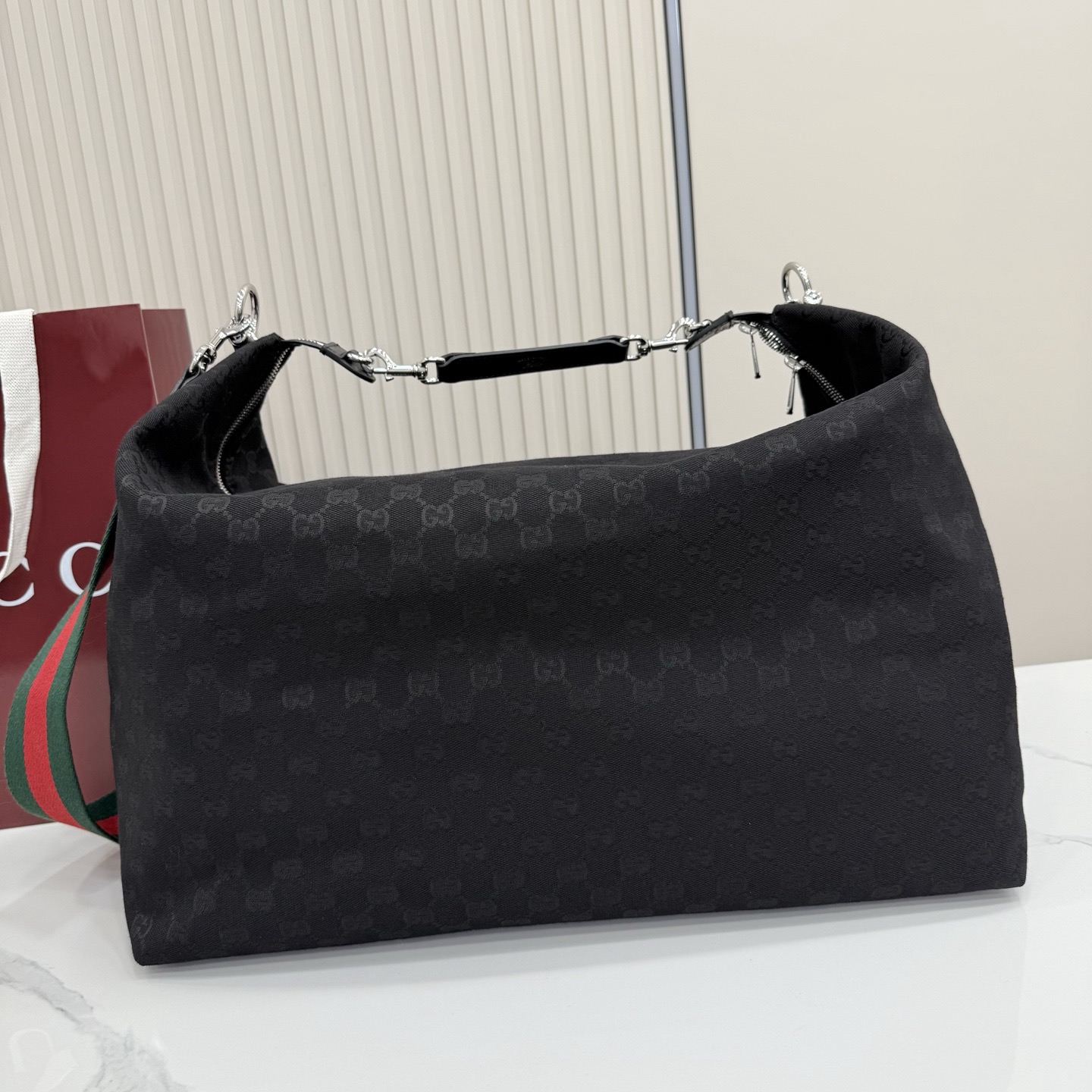 Guc*ci Brera GG Canvas Large Shoulder Bag-46*29*20.5CM