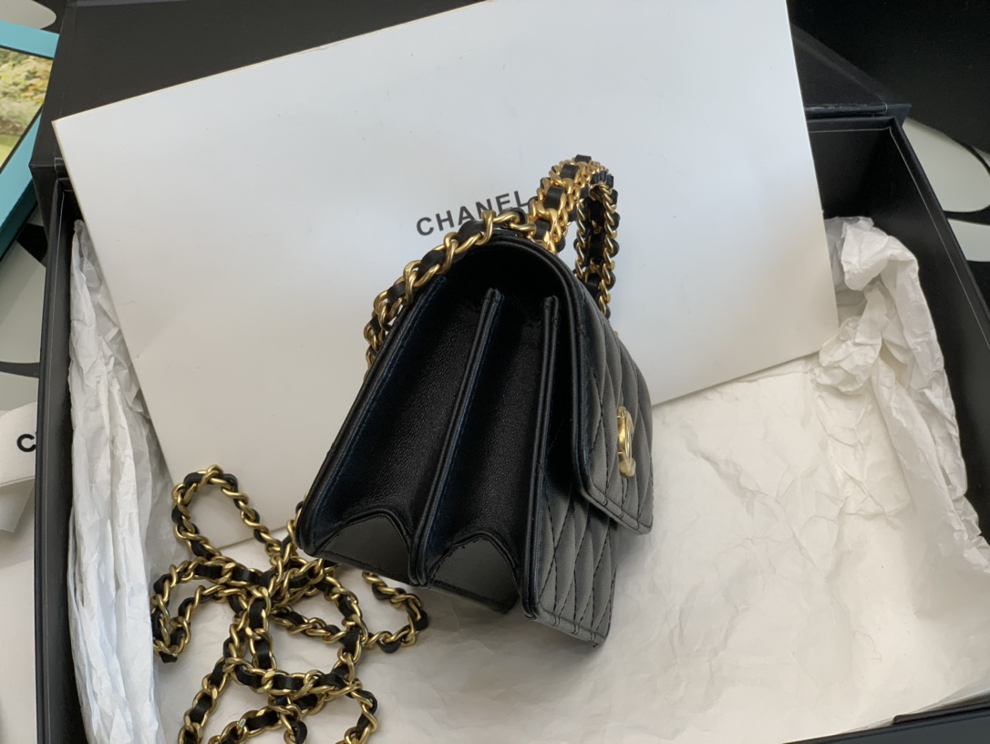 Ch@nel Flap Bag-9.5*12.5*3.5CM
