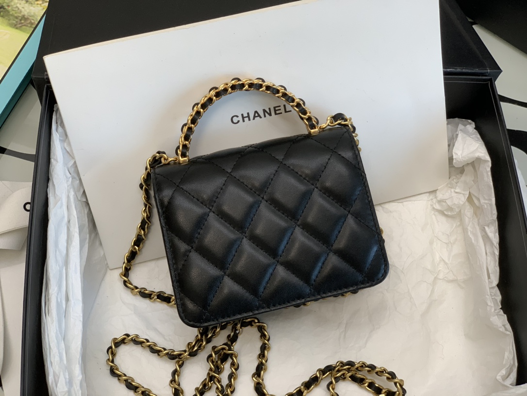 Ch@nel Flap Bag-9.5*12.5*3.5CM