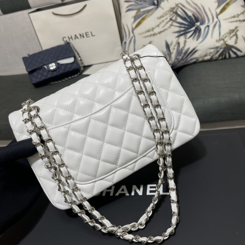 Ch@nel Flap Bag-Lambskin Leather-23CM