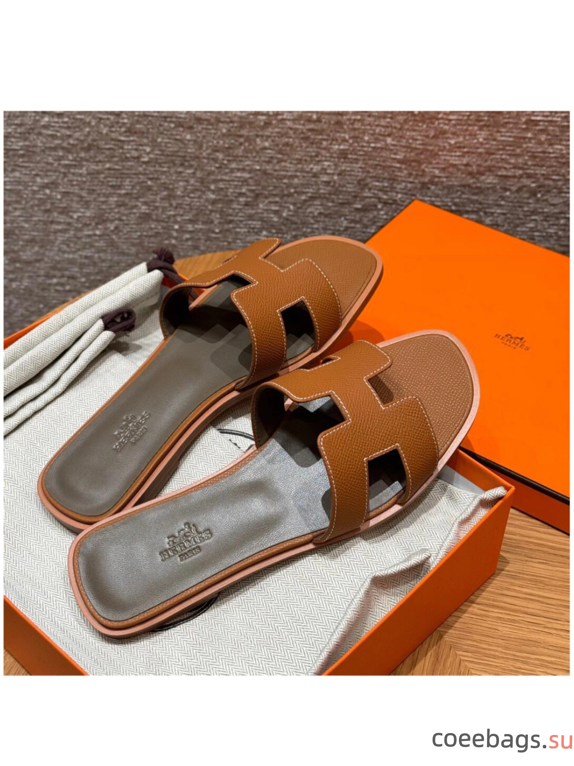 H**me5 Slippers In Caviar Leather