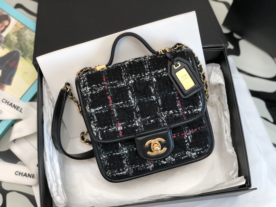 Ch@nel Flap Bag-17*20.5*6CM