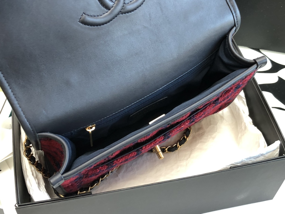 Ch@nel Flap Bag-25*21*7CM