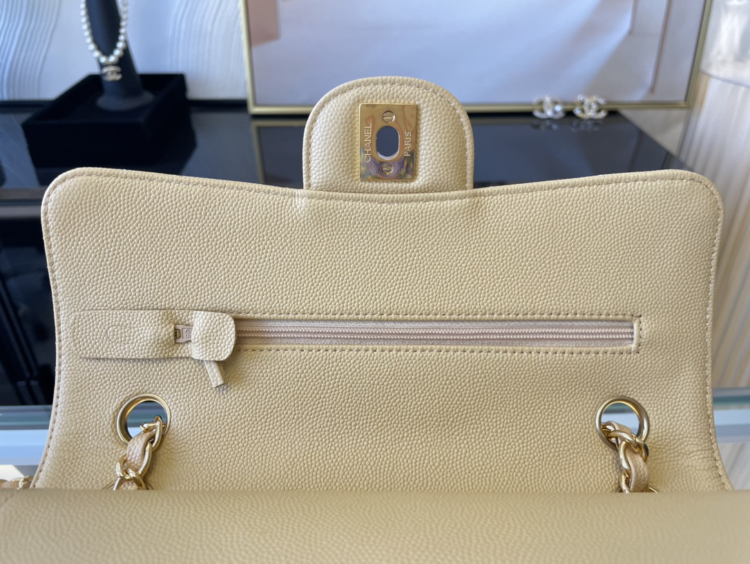 Ch@nel Flap Bag-Caviar-23CM