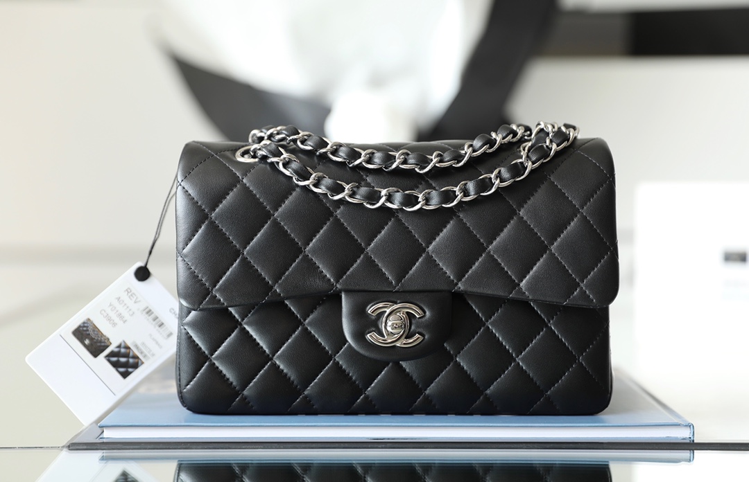 Ch@nel Flap Bag-Lambskin-23CM