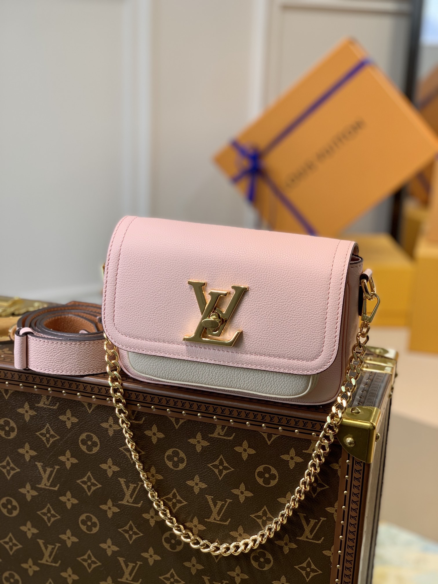 l0*is V*t0n lockme tender handbags pm- m58554-19*13*8cm