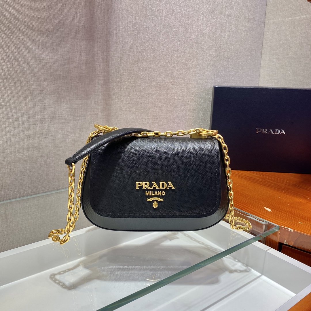 Pra*a saffiano chain bag1bd275-22*14*7cm
