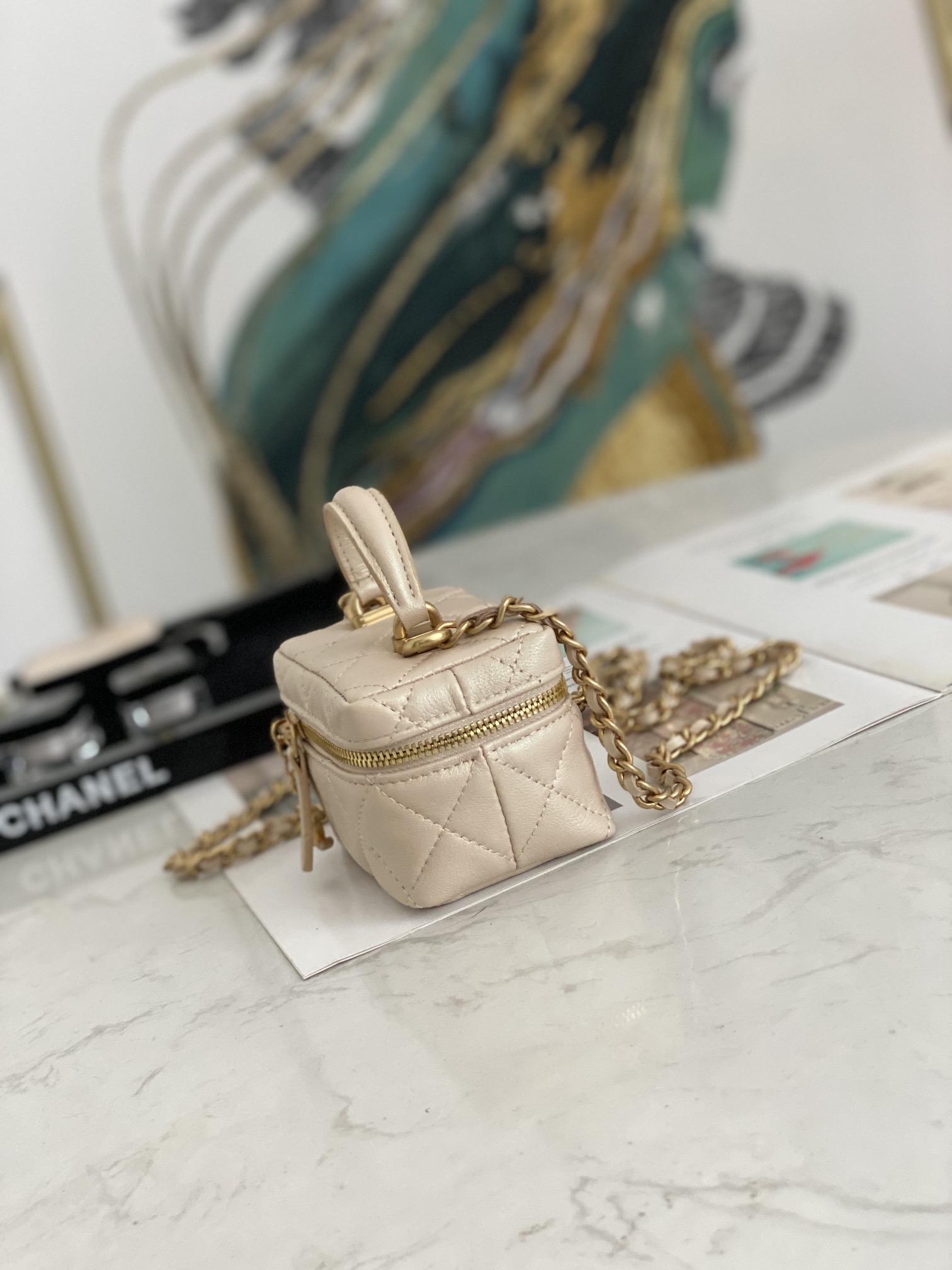 Ch@nel Vanity Bag-11.5x12x7CM