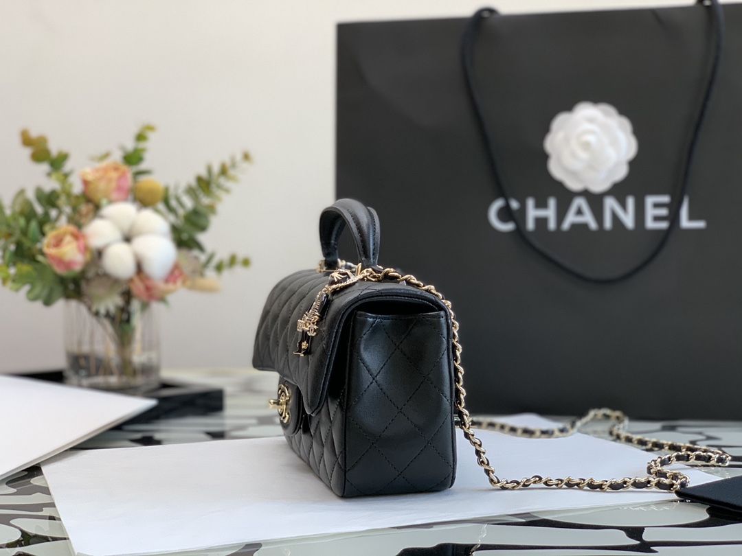 Ch@nel Flap Bag-20*13*9CM