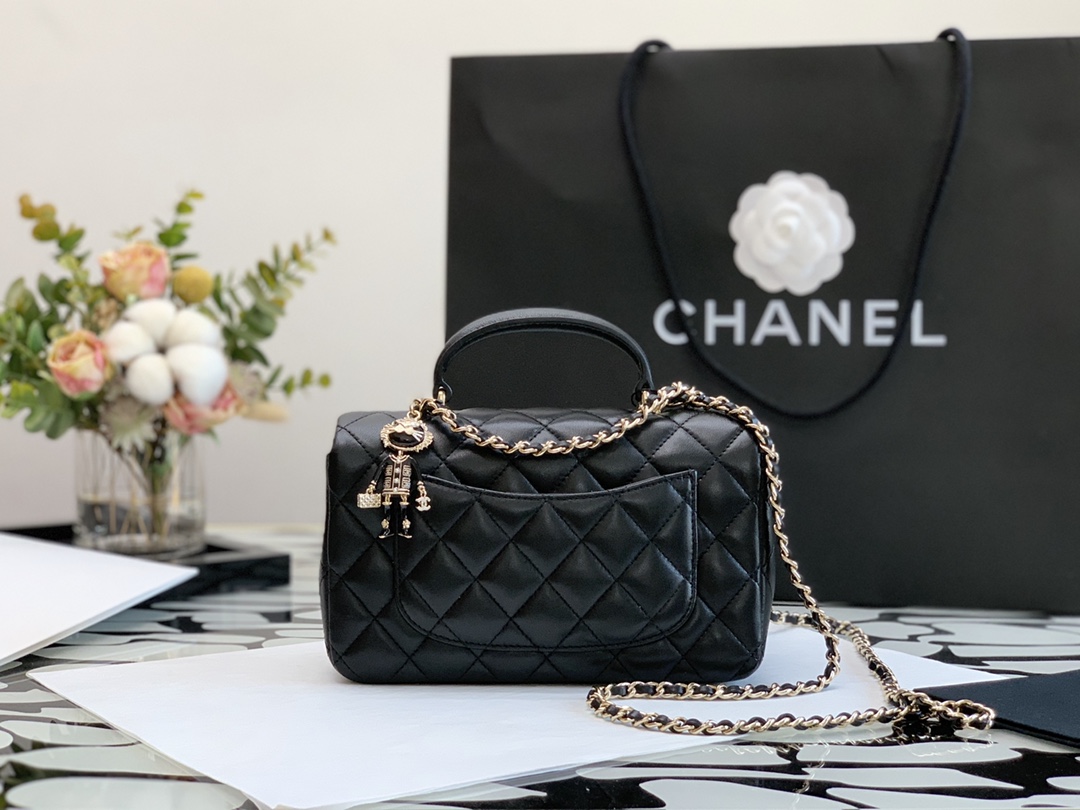 Ch@nel Flap Bag-20*13*9CM
