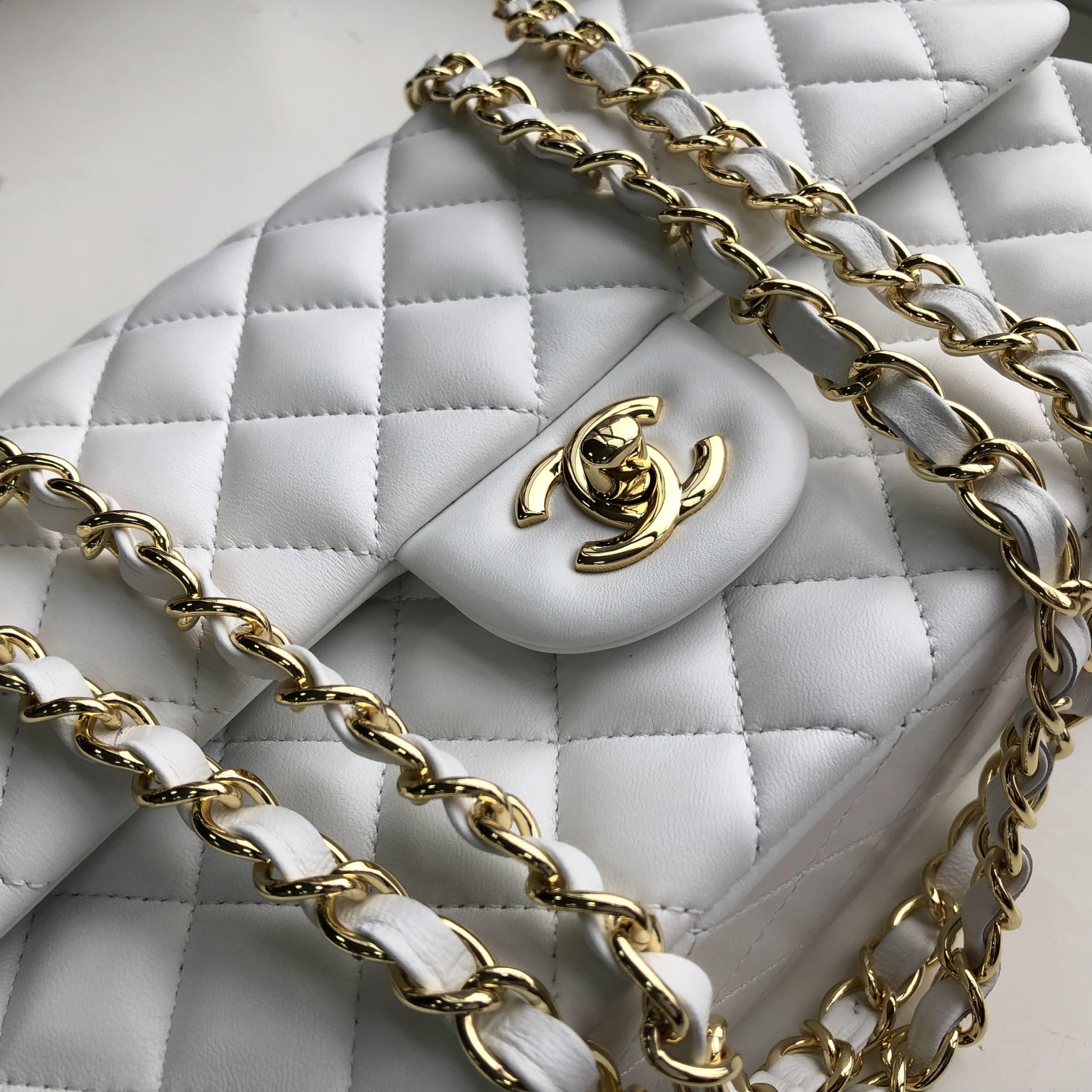 Ch@nel Flap Bag-Lambskin-25CM