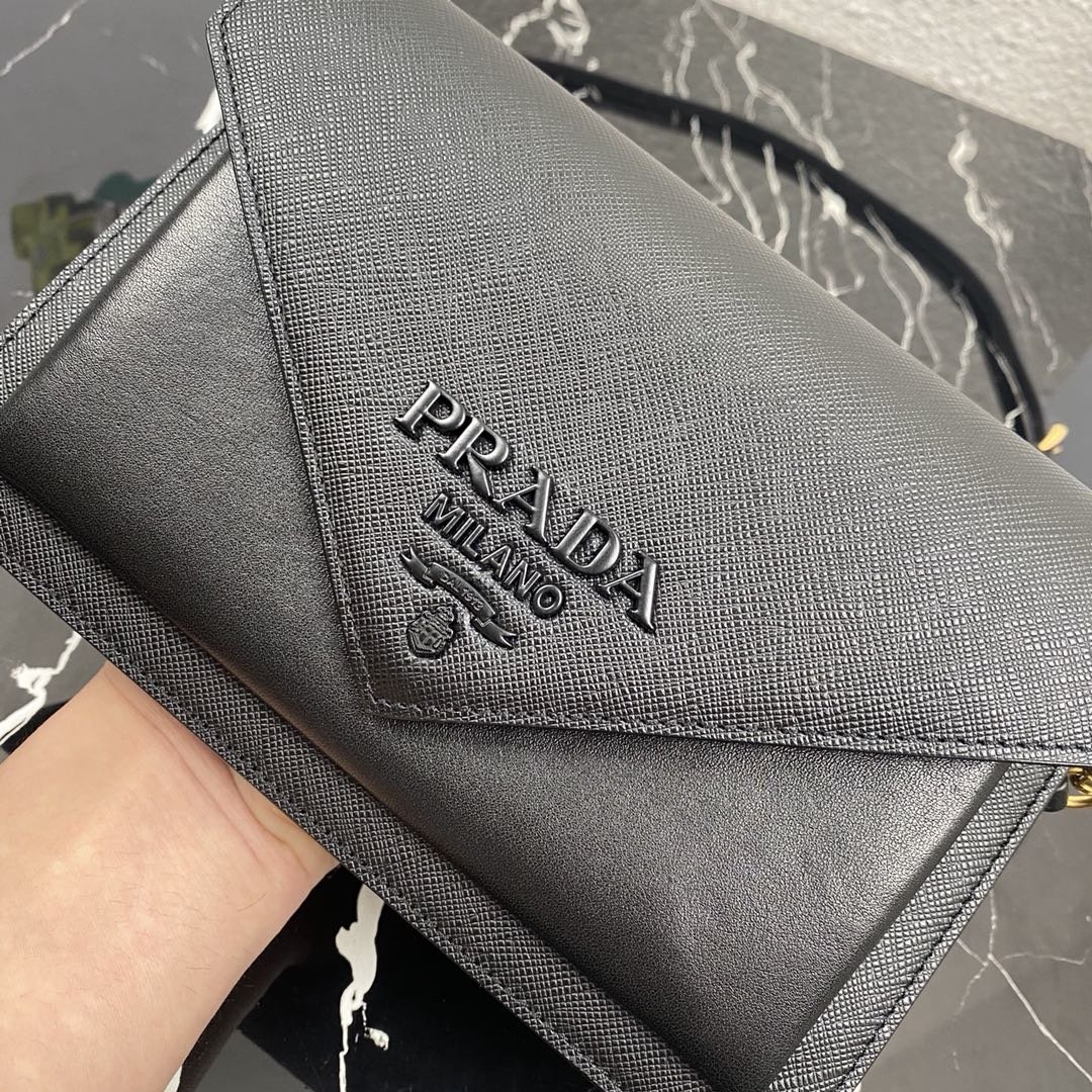 Pra*a 1bp020 saffiano chain bag-20*12*4cm