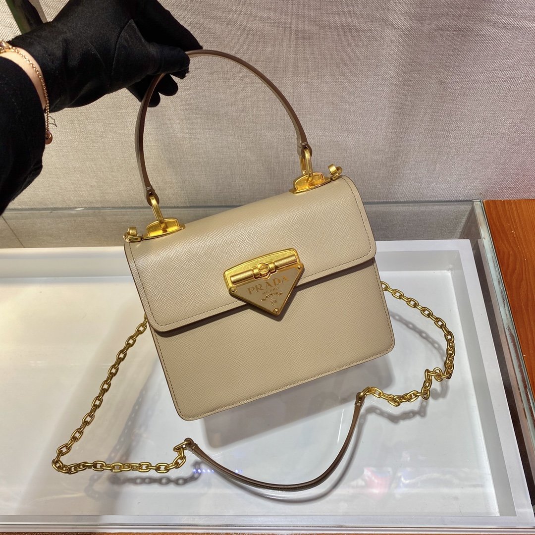 Pra*a 1bd021 chain bag-20*17*8.5cm