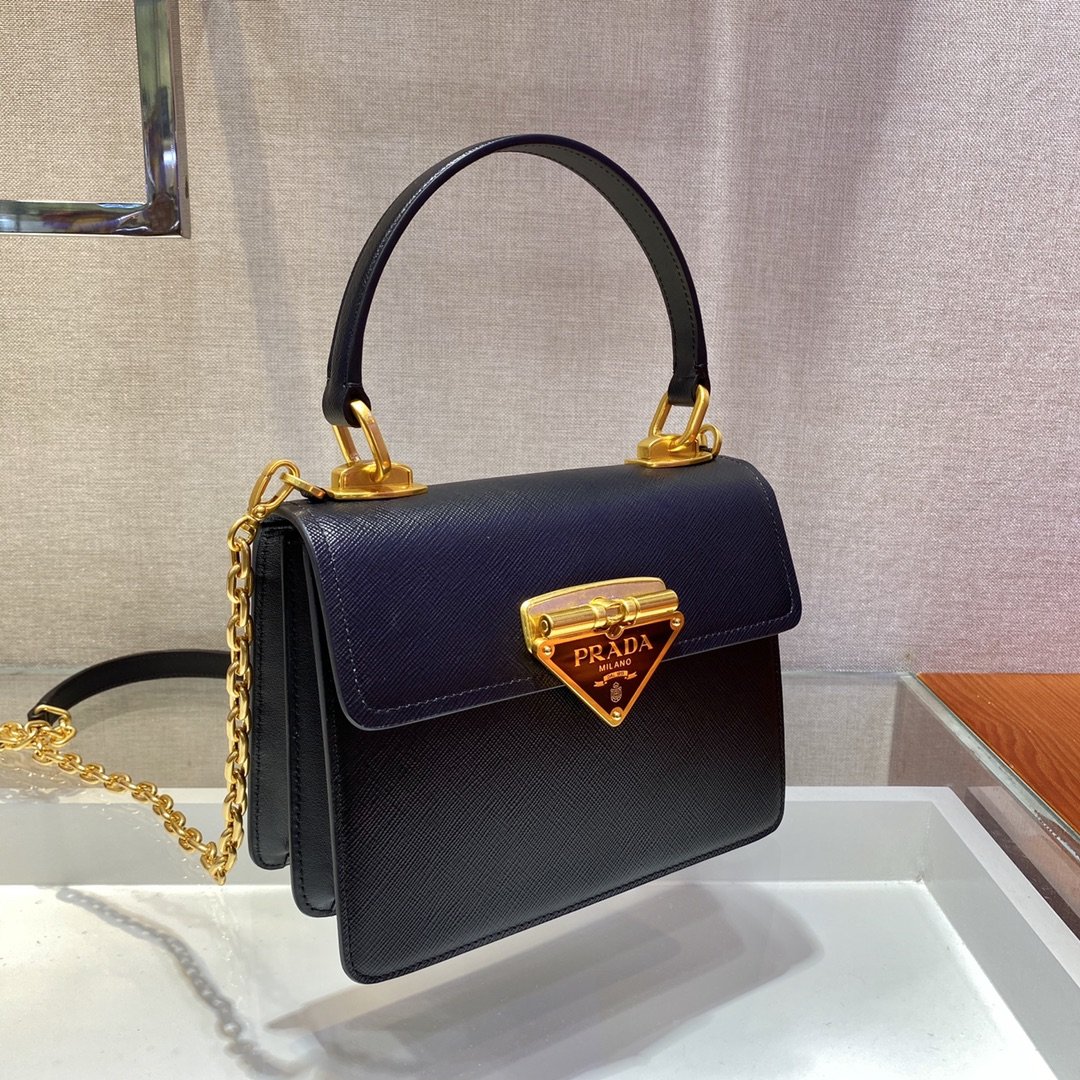 Pra*a 1bd021 chain bag-20*17*8.5cm