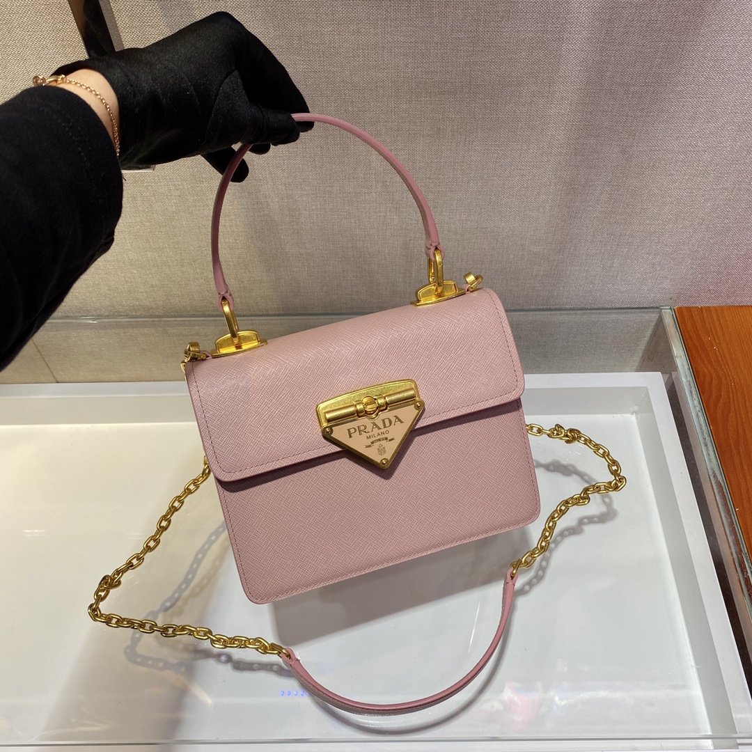 Pra*a 1bd021 chain bag-20*17*8.5cm