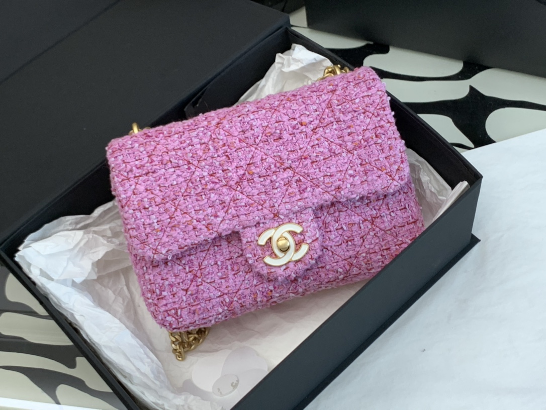 Ch@nel Flap Bag-21*14.5*5CM