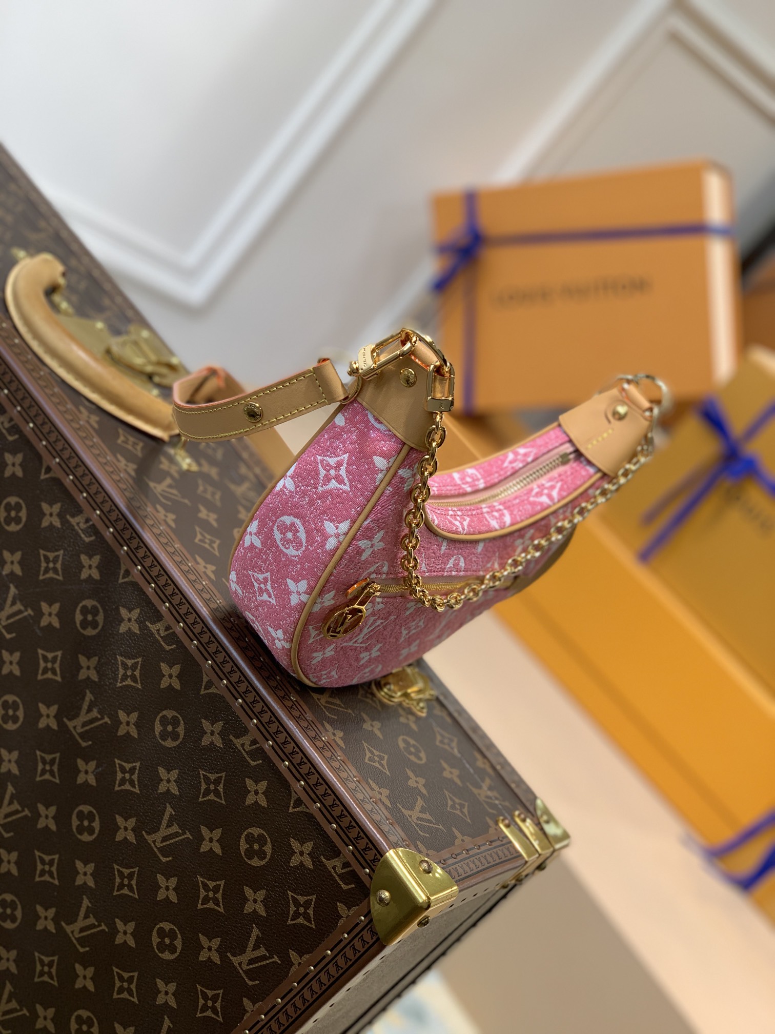 l0*is V*t0n loop handbags-m40511-23*13*6cm