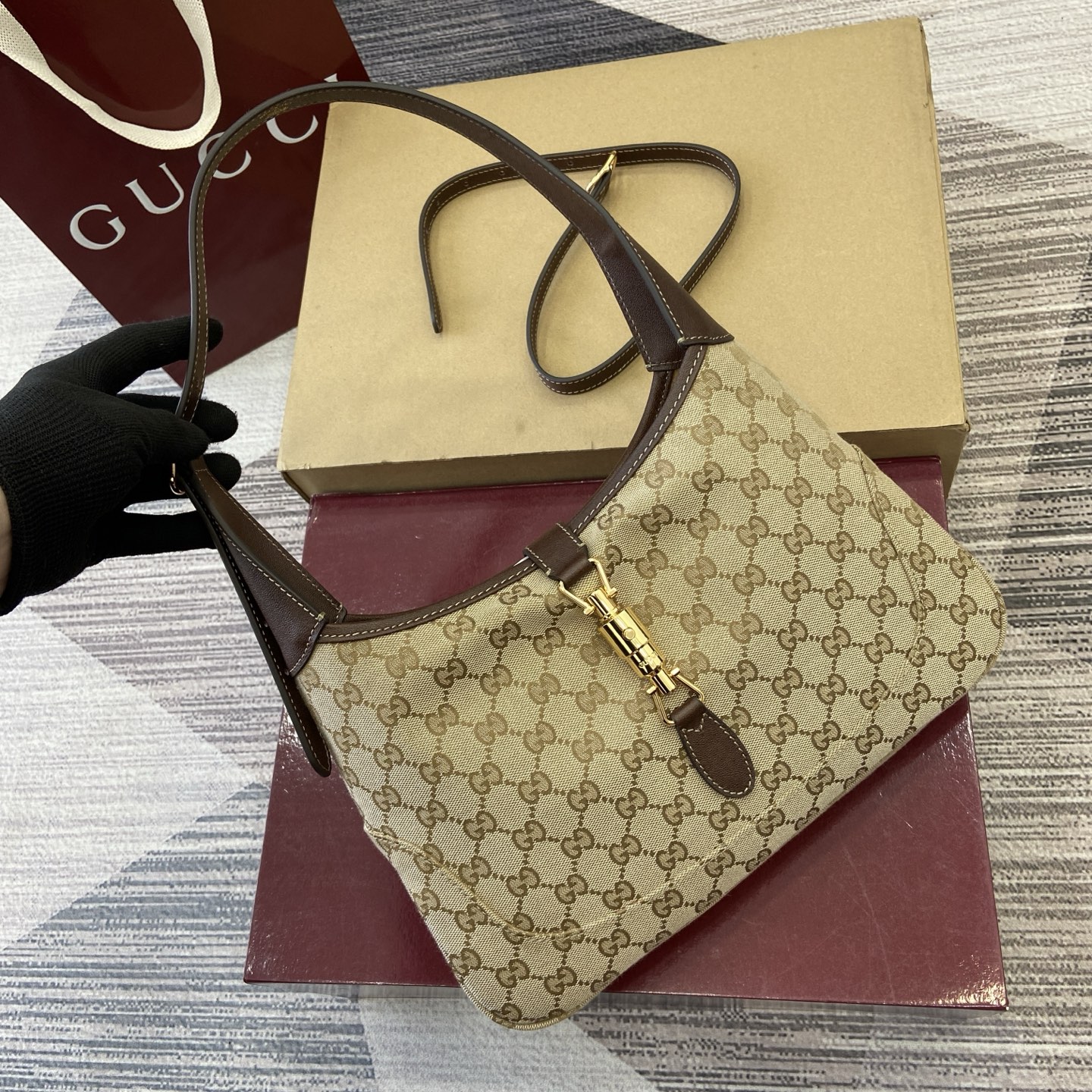 Gvc*1 Jackie 1961 Hobo Bag-28*19*4.5CM