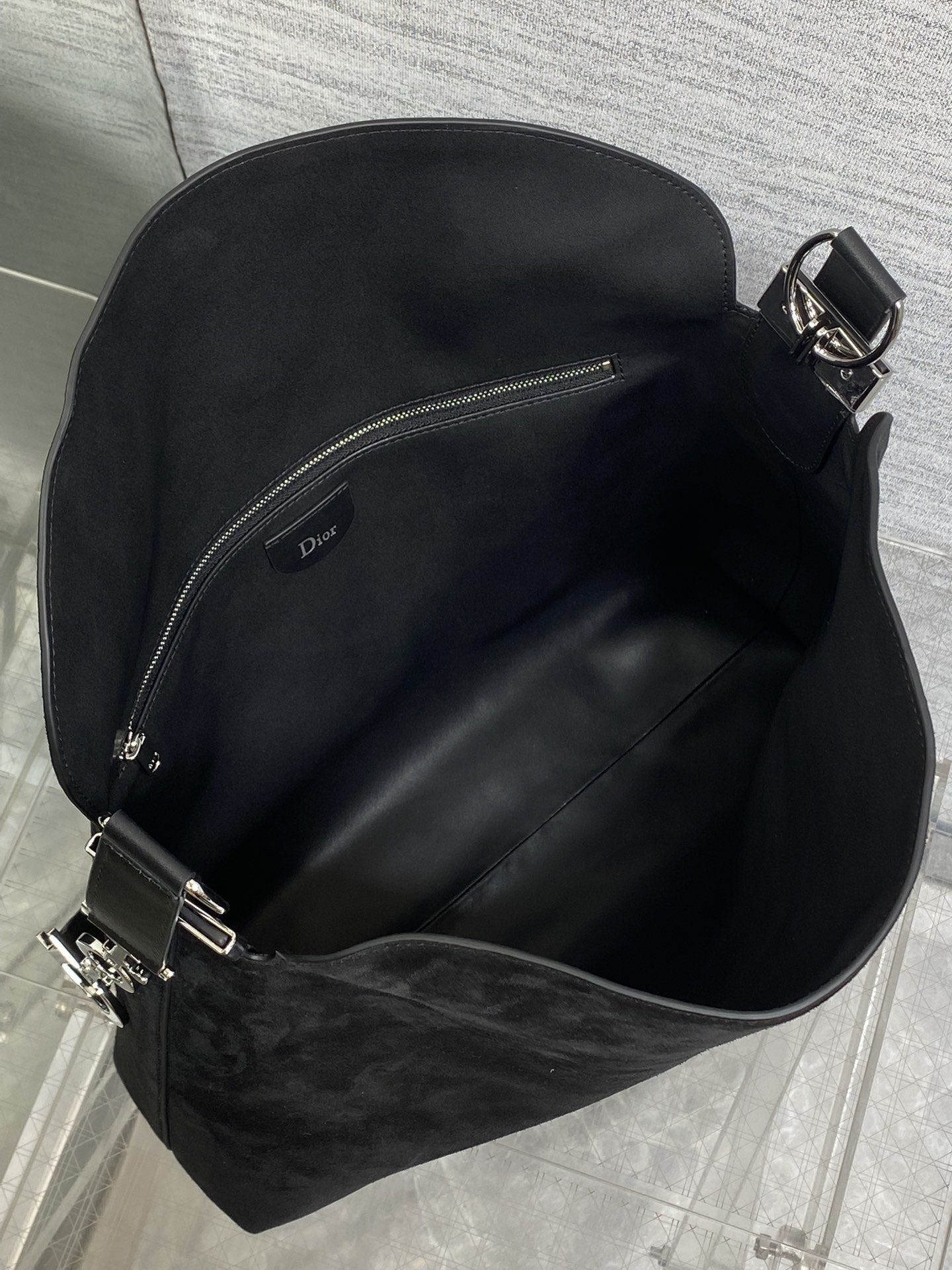 Diro 2026ss Chrustian Hobo Bag(Silver)-28*24*8CM/33*27*9CM/39*29*11CM