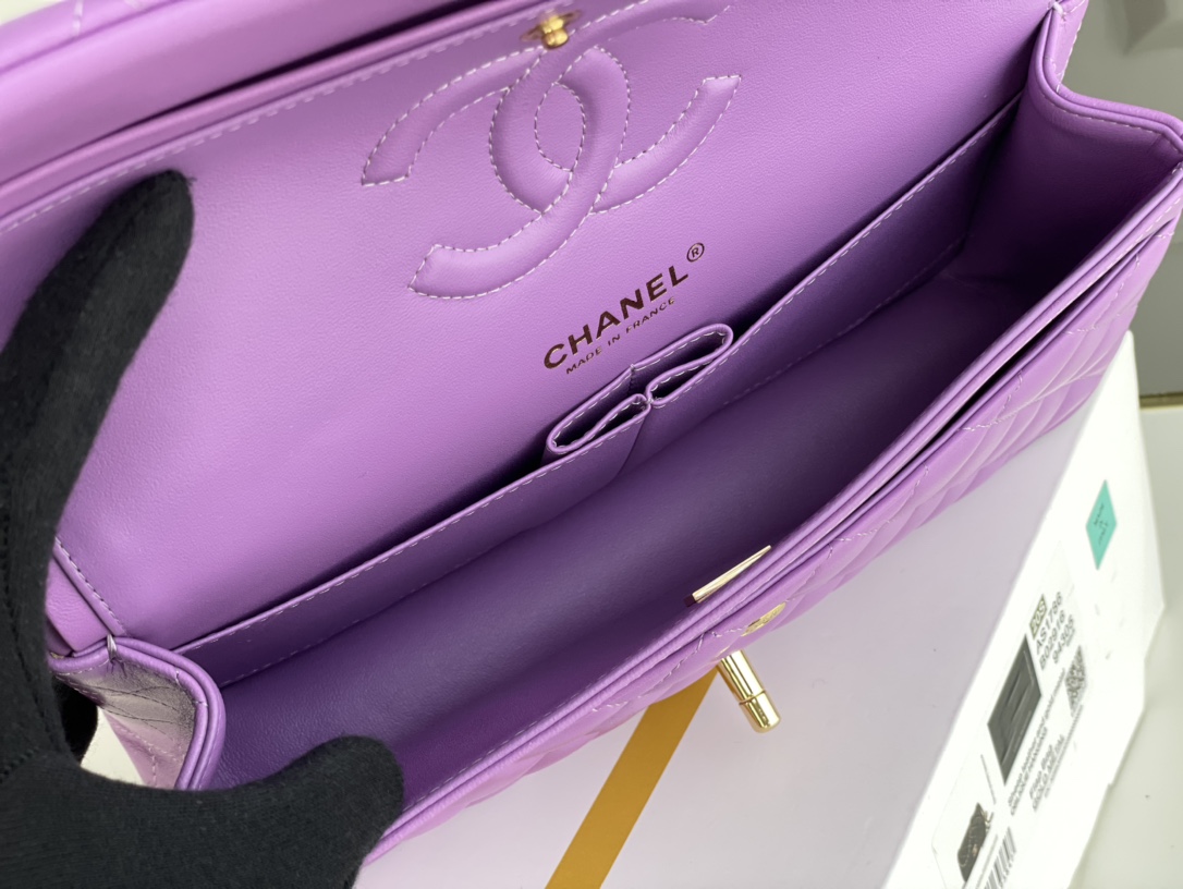 Ch@nel Flap Bag-Lambskin-25CM