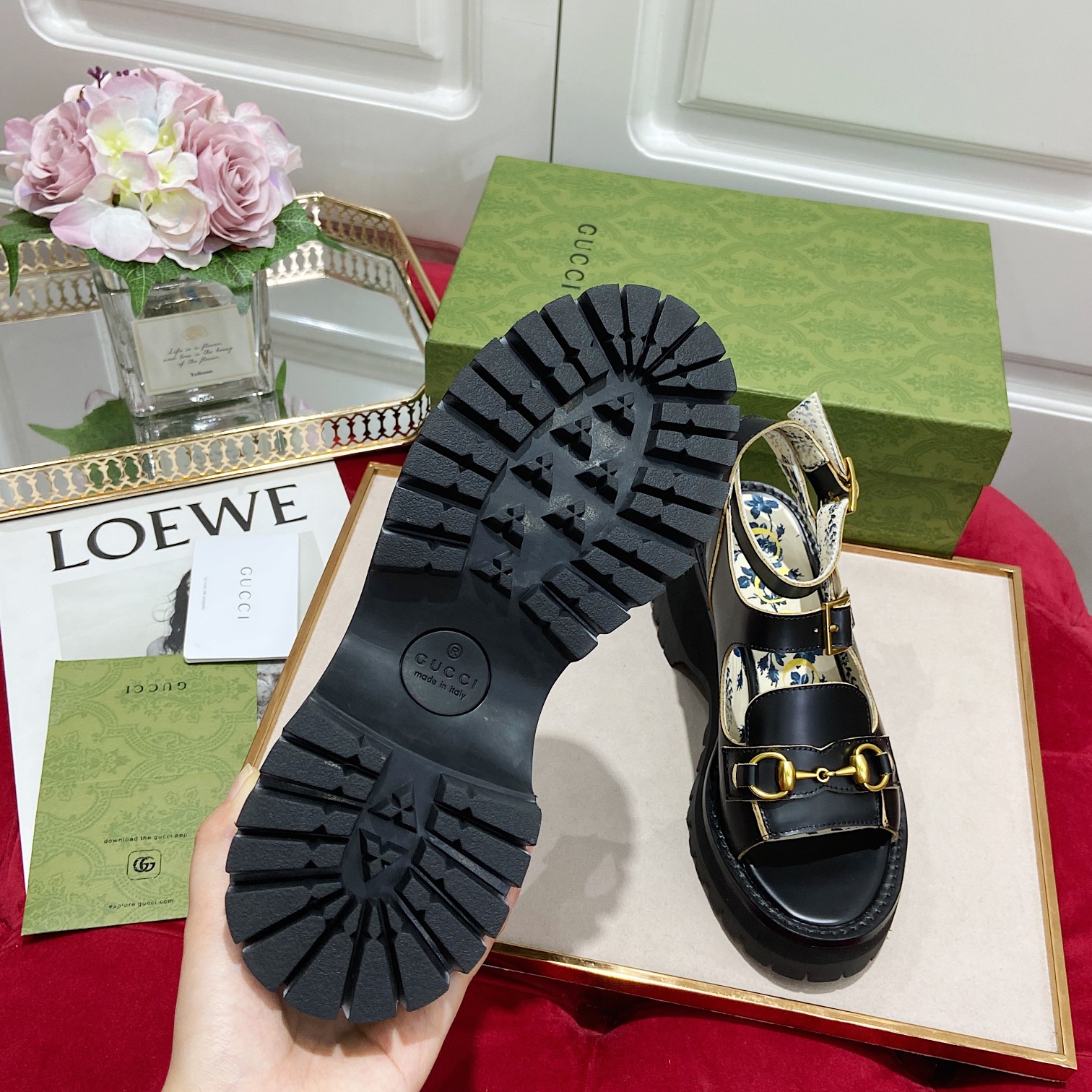 G*u*i sandals-6cm