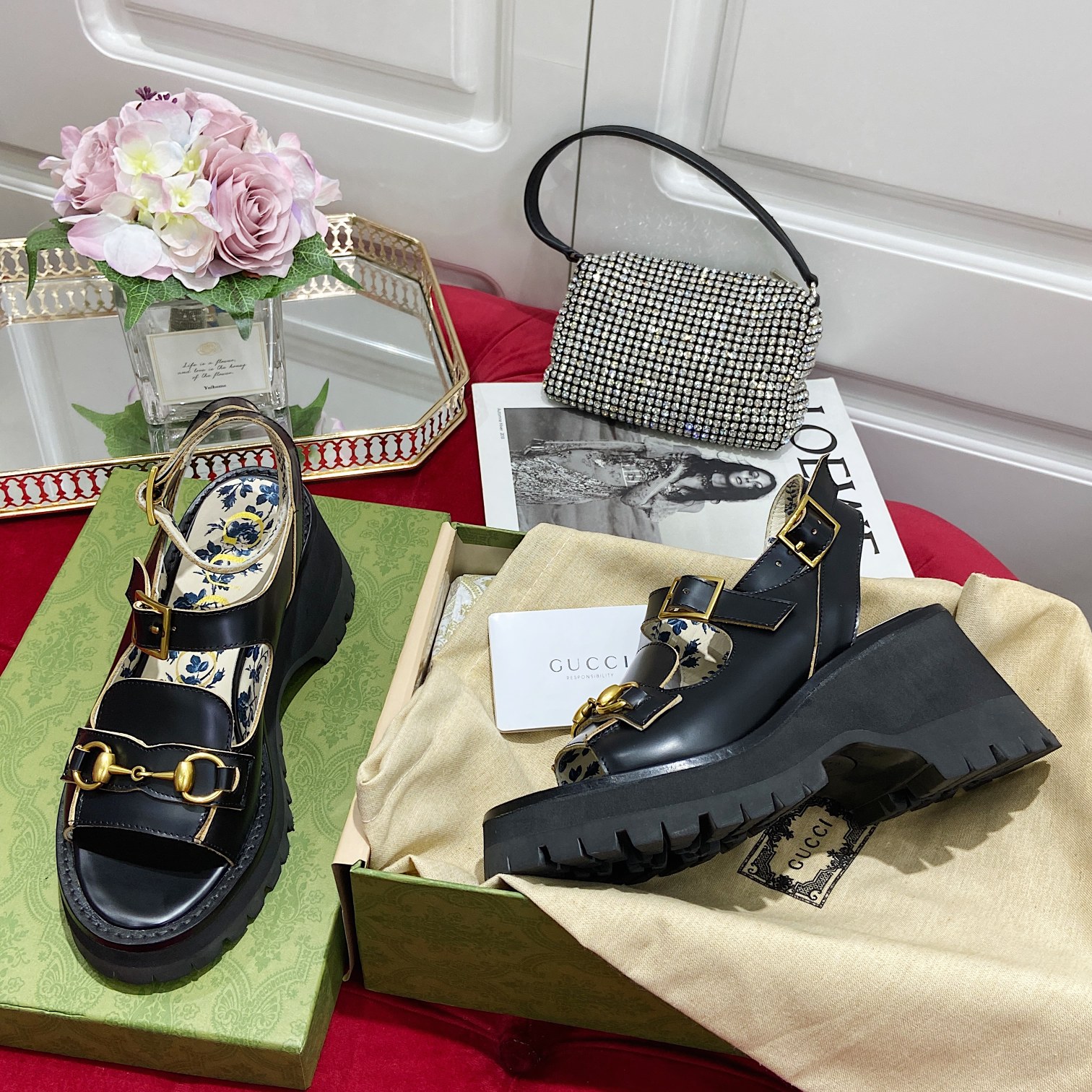 G*u*i sandals-6cm