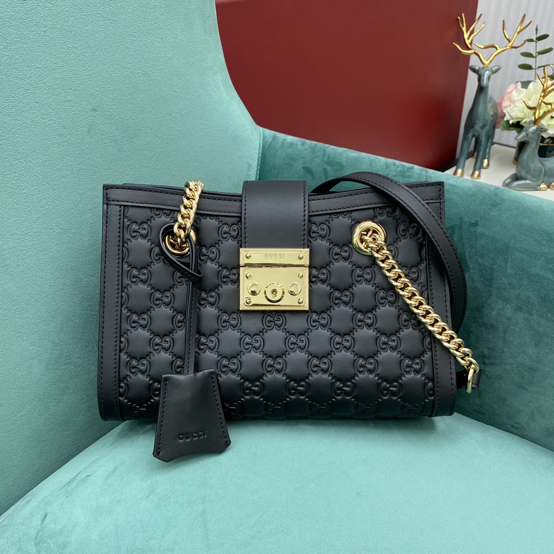 G*u*i padlock bag-26*18*10cm