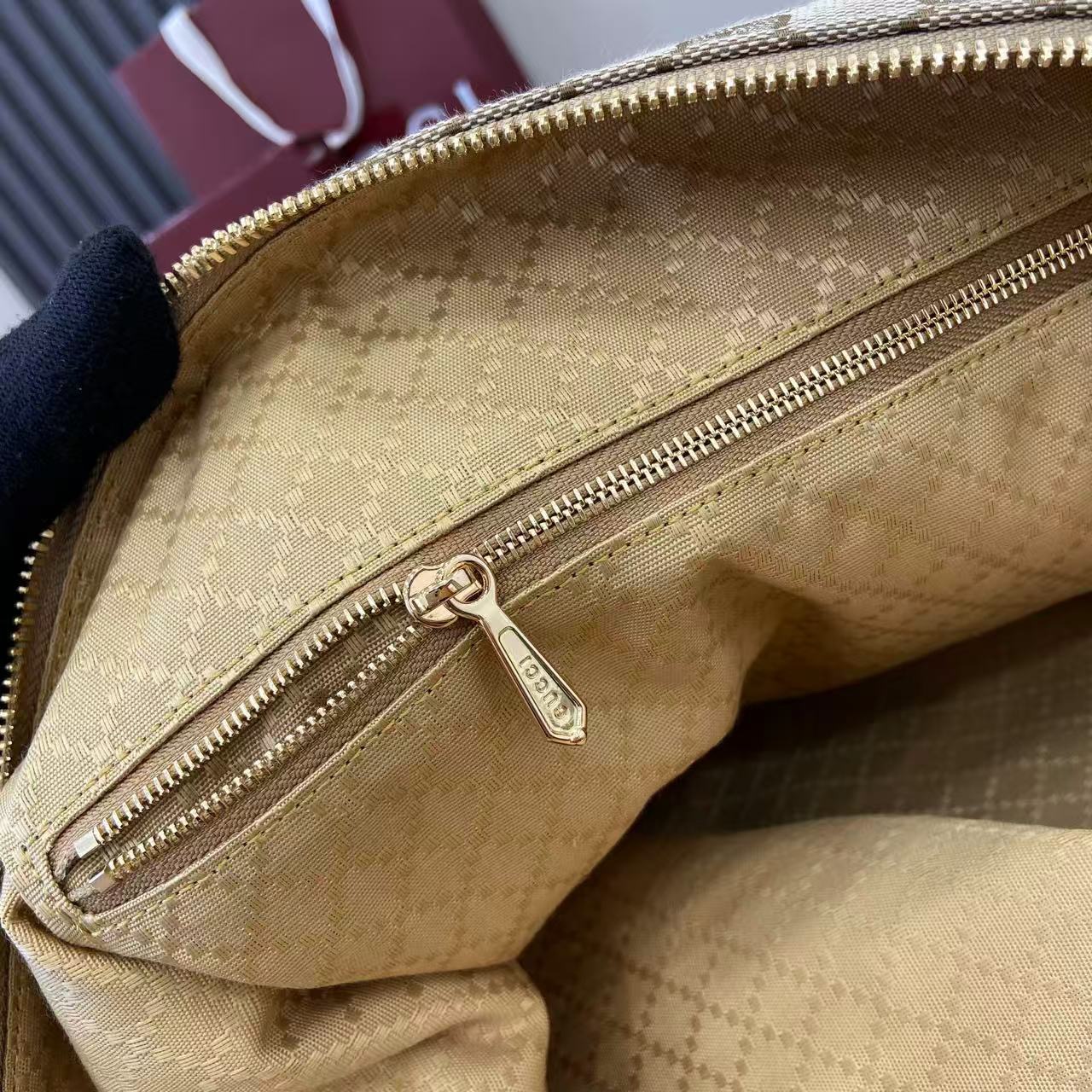 Guc*ci Brera GG Canvas Large Shoulder Bag-46*29*20.5CM