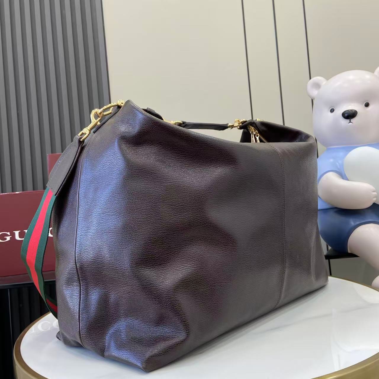 Guc*ci Brera Leather Large Shoulder Bag-46*29*20.5CM