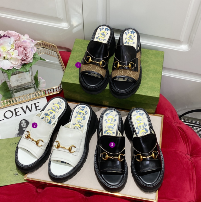 G*u*i sandals-6cm