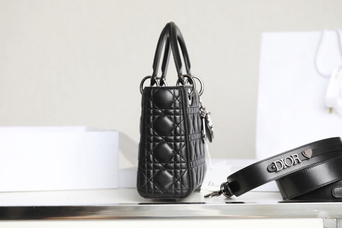 Diro Lady D10r My ABCD10r Bag Black Cannage Lambskin-20*16.5*8CM