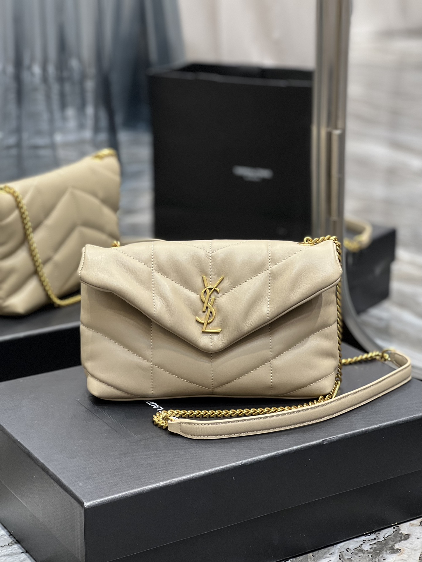 Y*L loulou puffer-lambskin leather