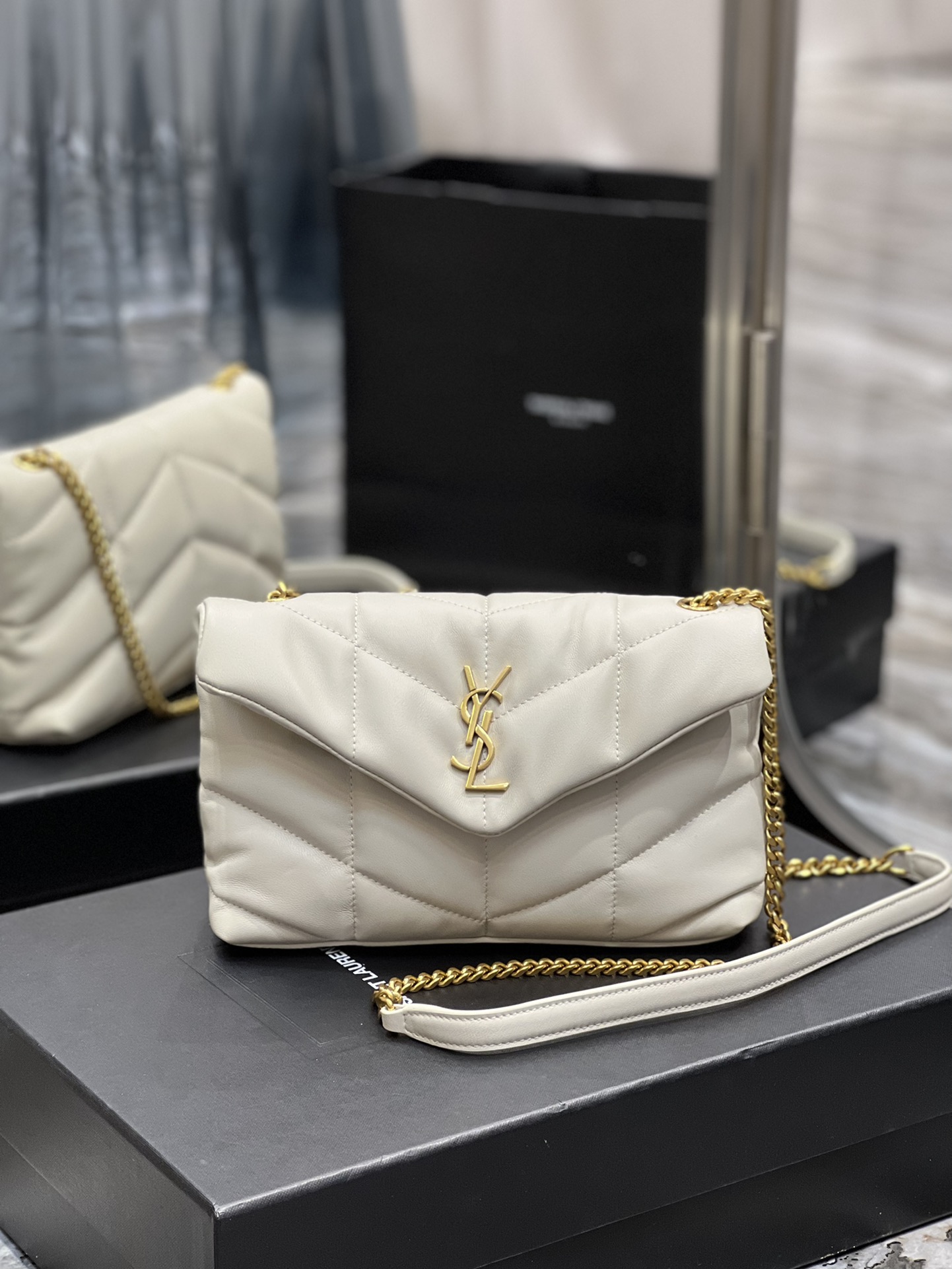 Y*L loulou puffer-lambskin leather