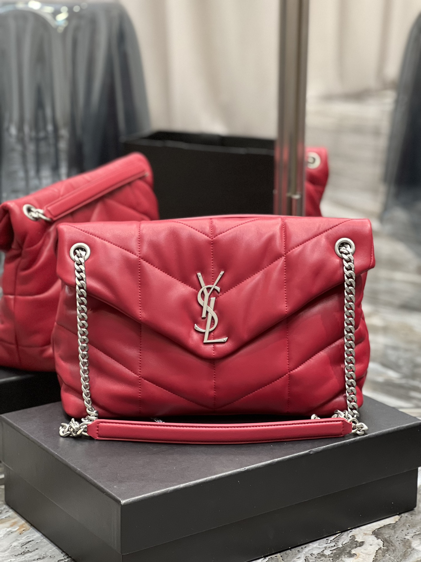 Y*L loulou puffer-lambskin leather