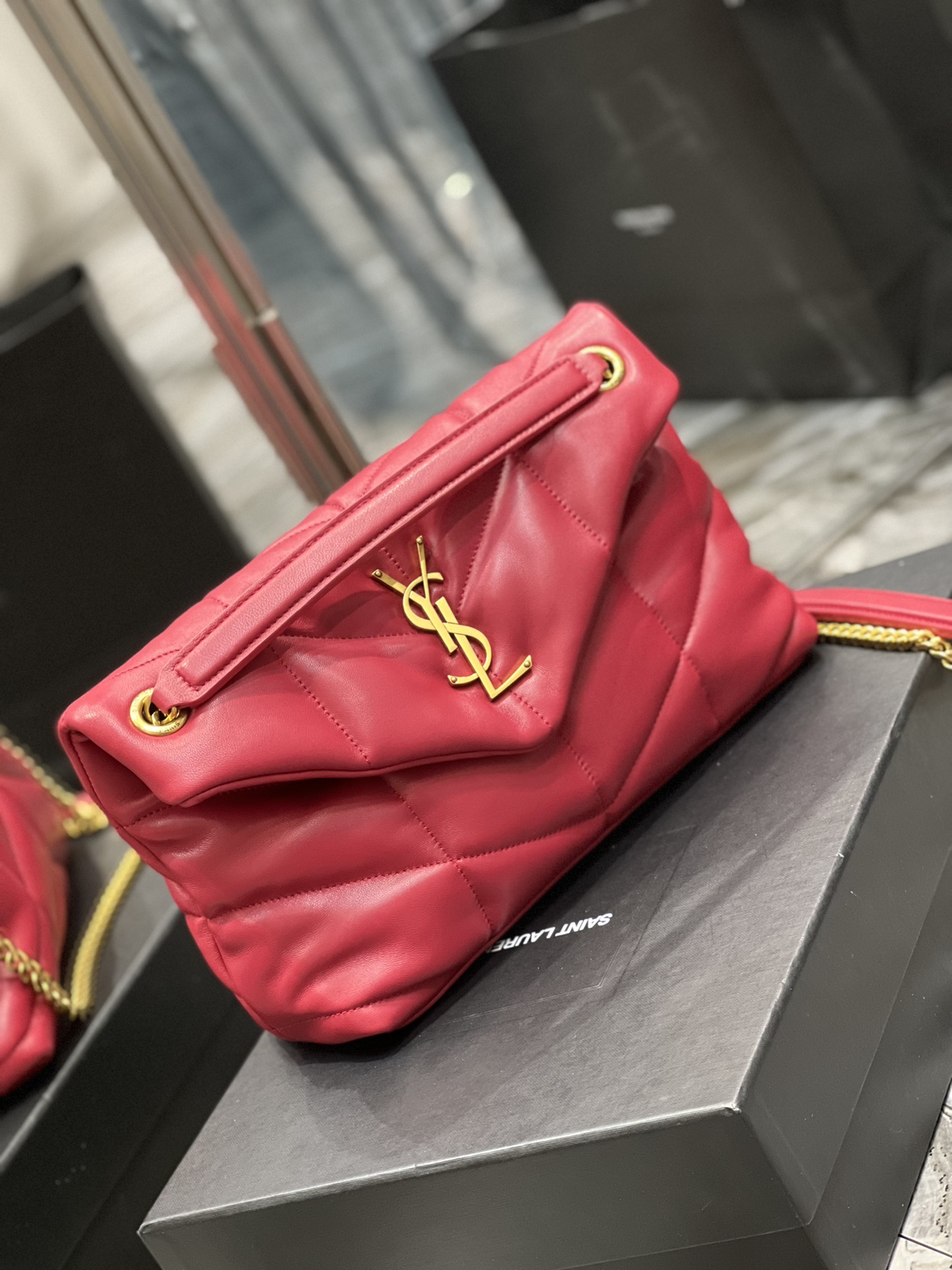 Y*L loulou puffer-lambskin leather