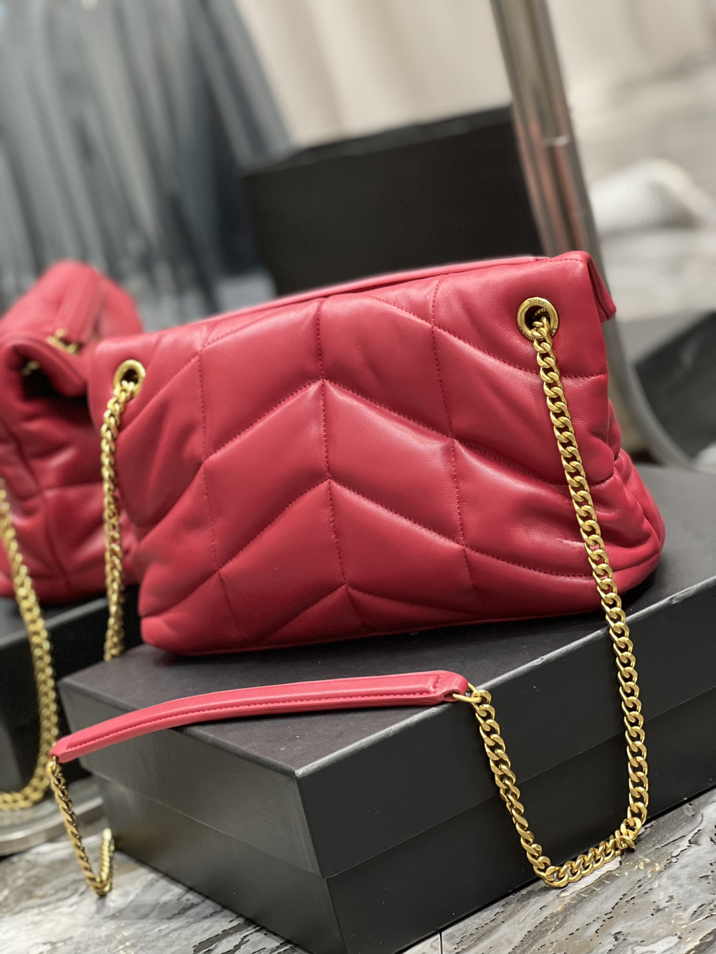 Y*L loulou puffer-lambskin leather