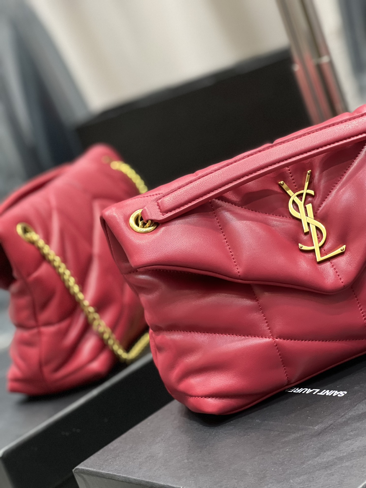 Y*L loulou puffer-lambskin leather