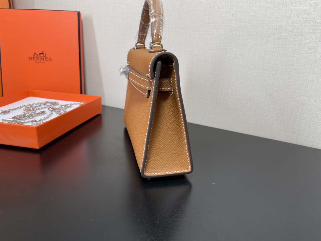 H**mes kelly-gold&silver hardware-19cm
