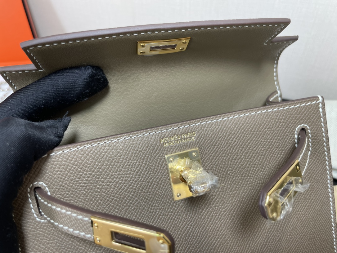 H**mes kelly-gold&silver hardware-19cm