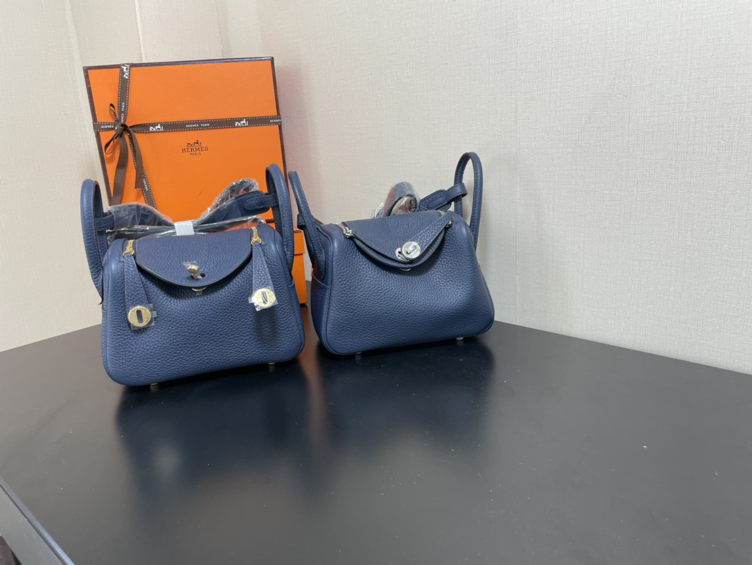 H**mes lindy 19-togo leather-19cm
