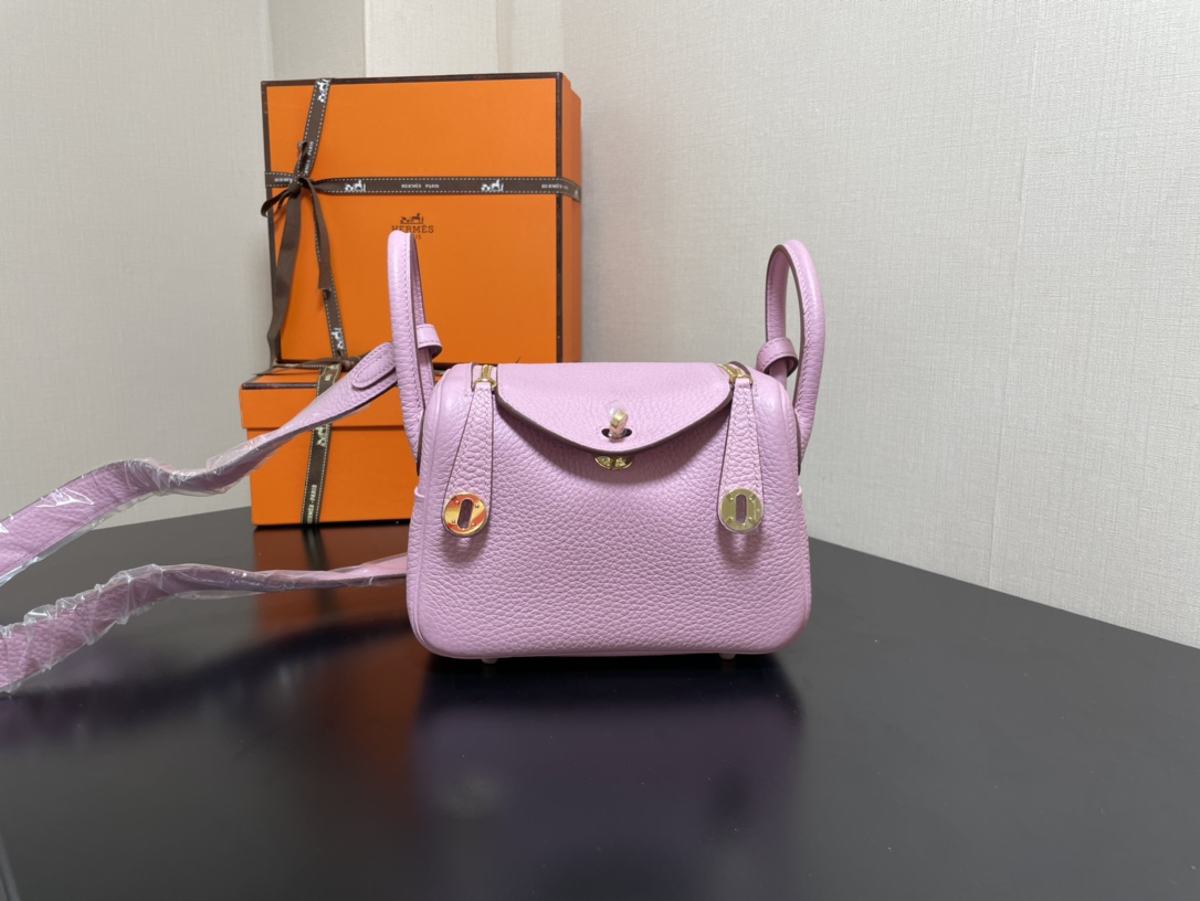 H**mes lindy 19-togo leather-19cm