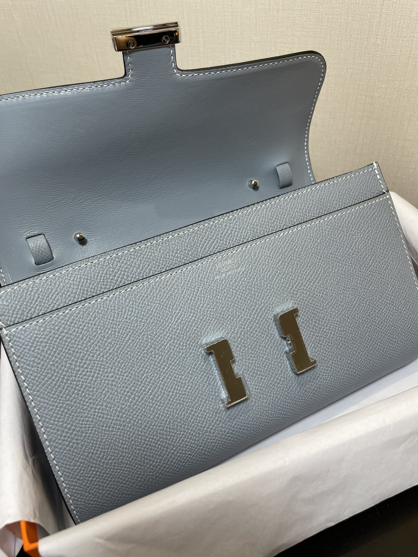 H**mes constance wallet on chain-epsom-20*13*2cm