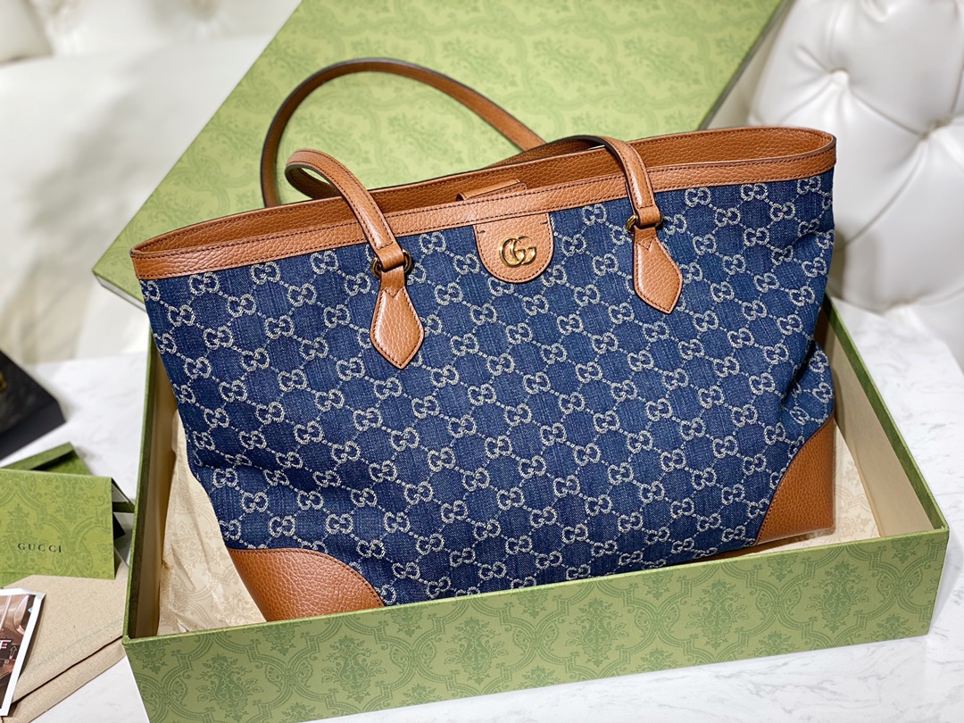 G*u*i demin tote handbags-38*28*14cm