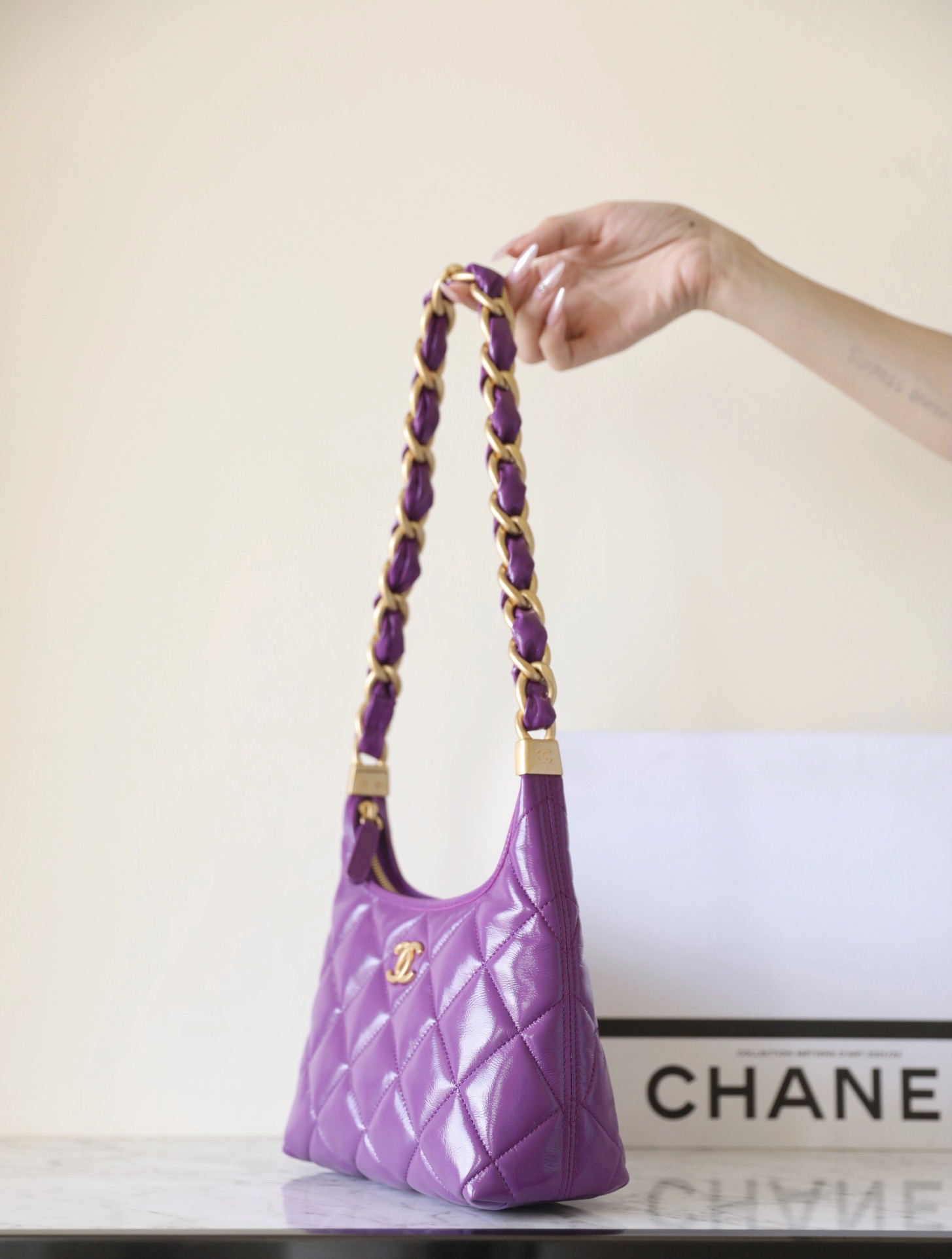 Ch@nel Hobo Bag-22.5*19.5*8.5CM