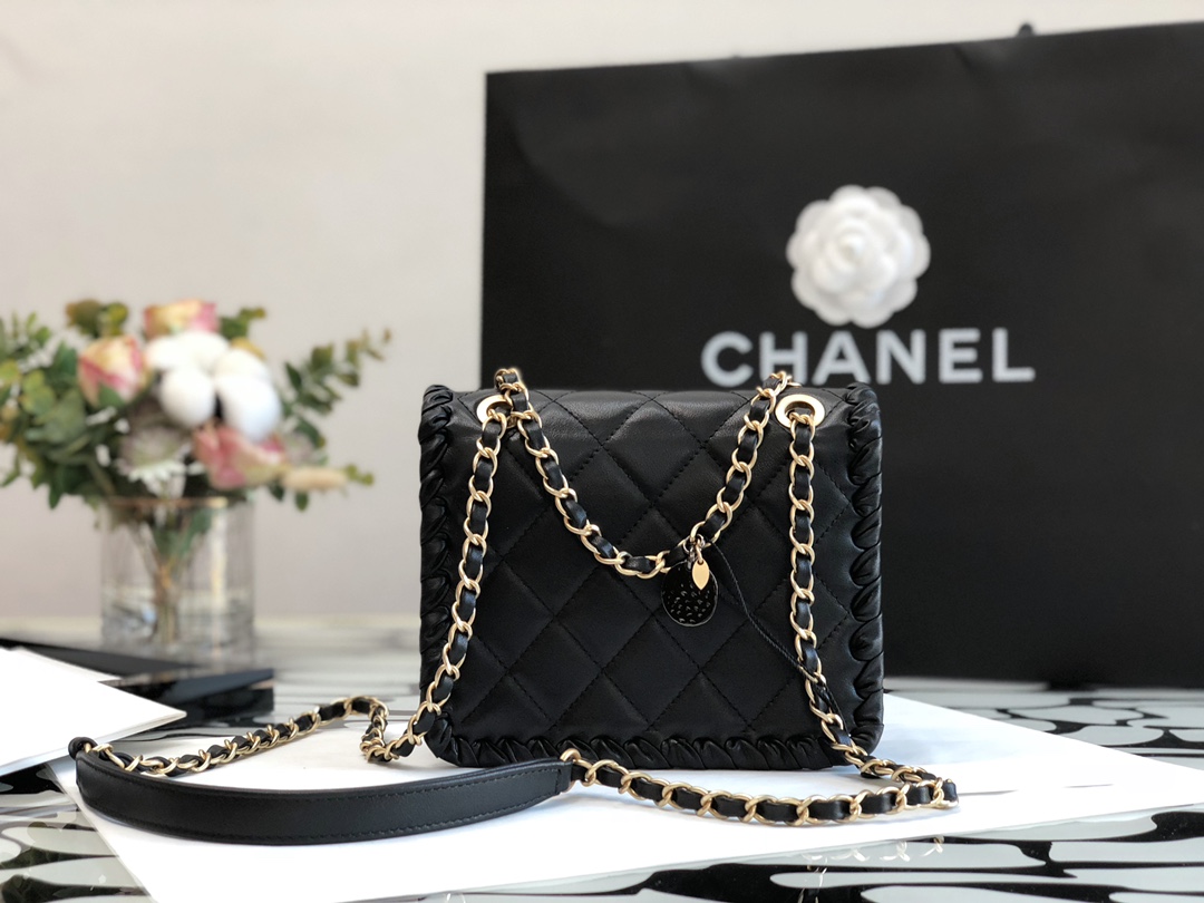 Ch@nel Flap Bag-15*19*6CM