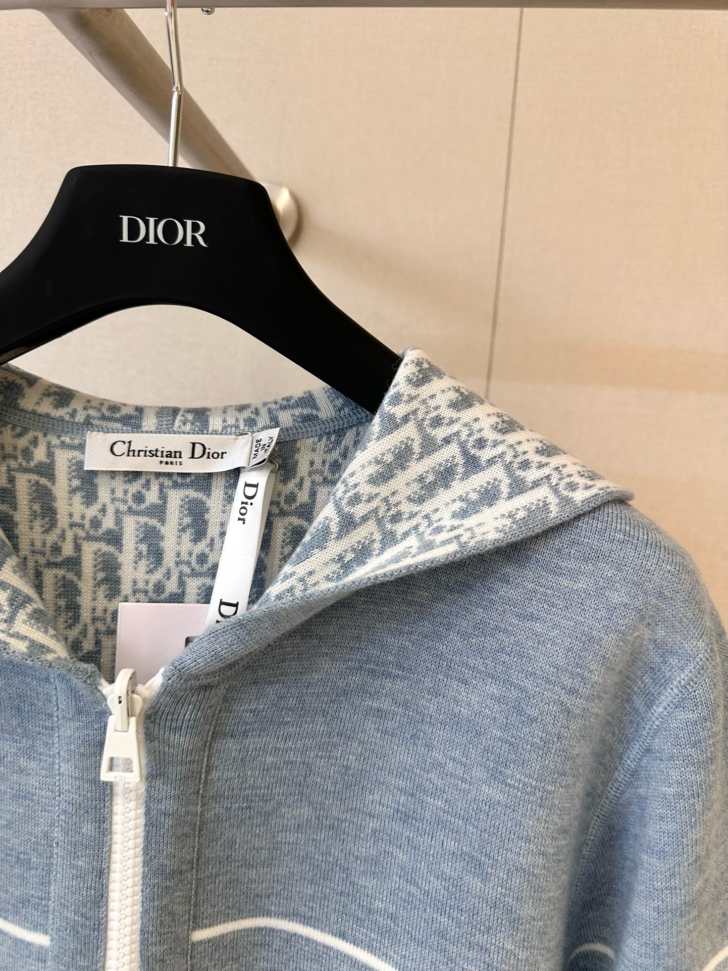 Di*r Reversible Hooded Cardigan