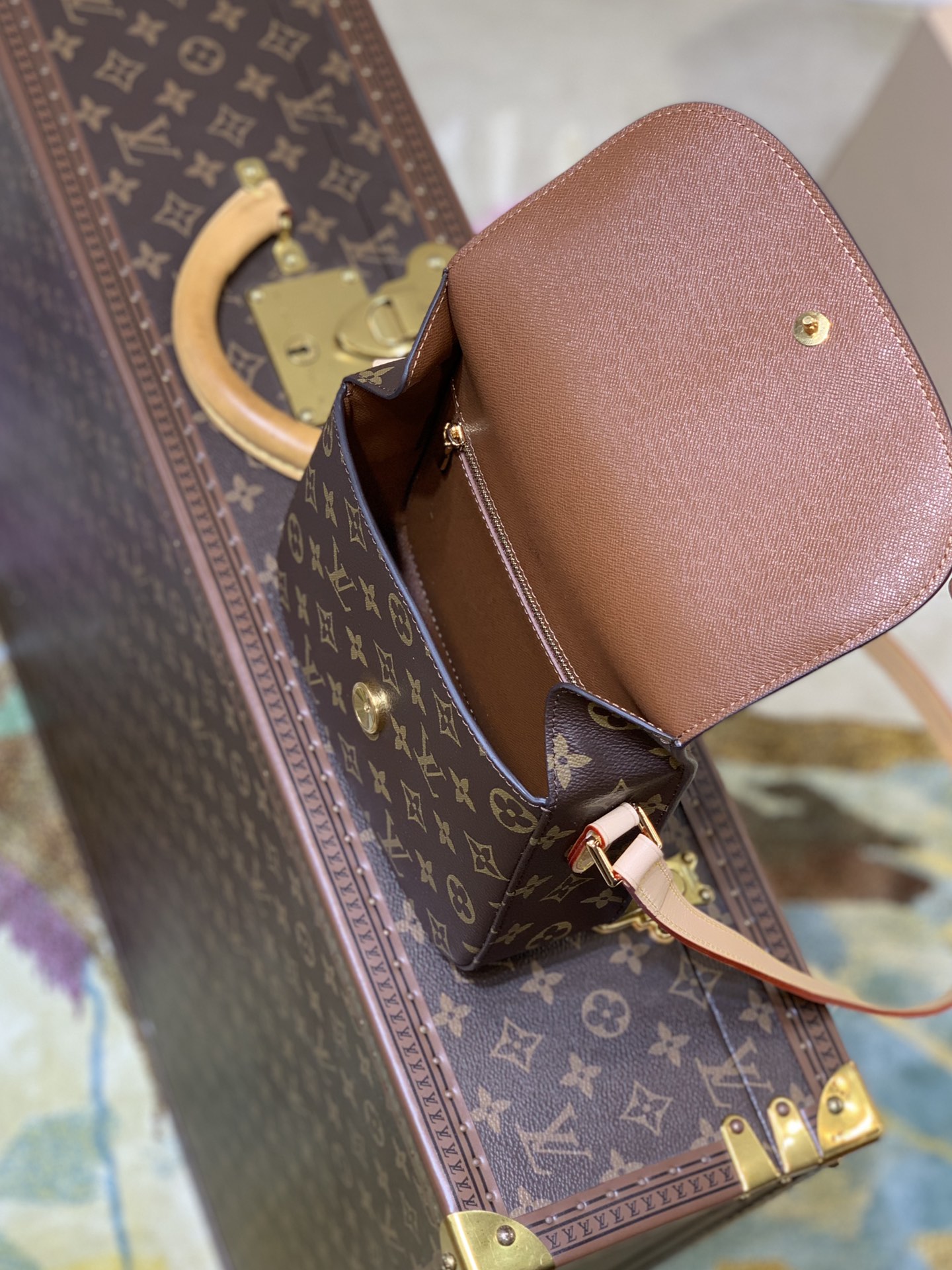 l0*is V*t0n vintage saint cloud handbags -m51245-19 × 6 × 17cm